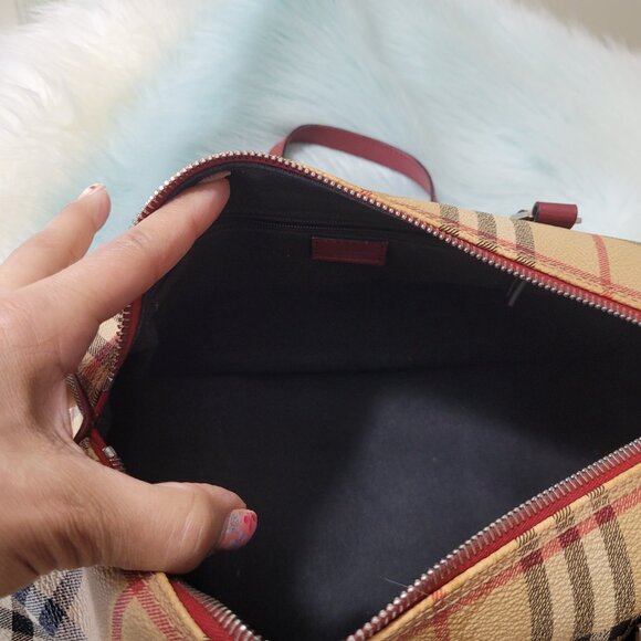 Burberry Nova Check Barrel Bag & Wallet * Leather & Coated Canvas - Picture 14 of 16